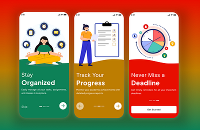 TO-DO App graphic design illustration onboarding ui