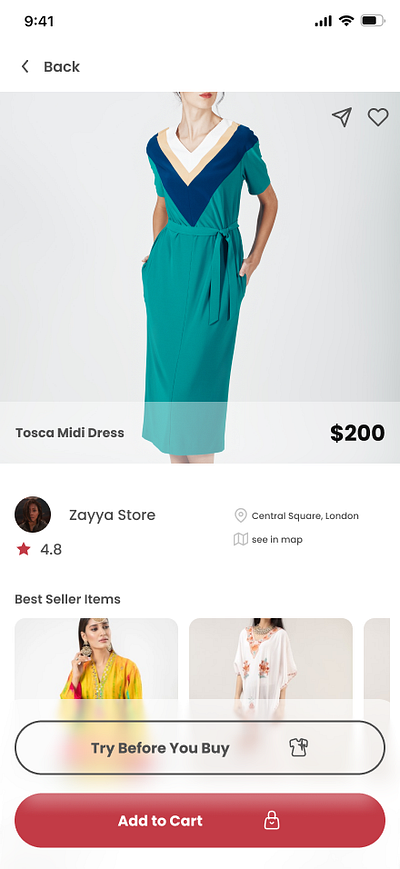 Product Detail - Fashion Ecommerce | Exploration application ecommerce fashion fashionapp fashionecommerce mobile mobileapp productdetail uidesigner uiux uiuxdesigner
