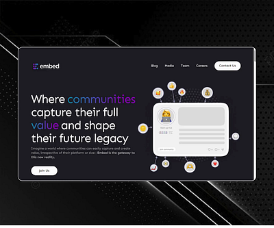 Framer Dev for Web3 Community Platform brandcommunities cleanwebdesign communitytech dataownership framerfordesigners interactiveweb modularwebdesign motionux