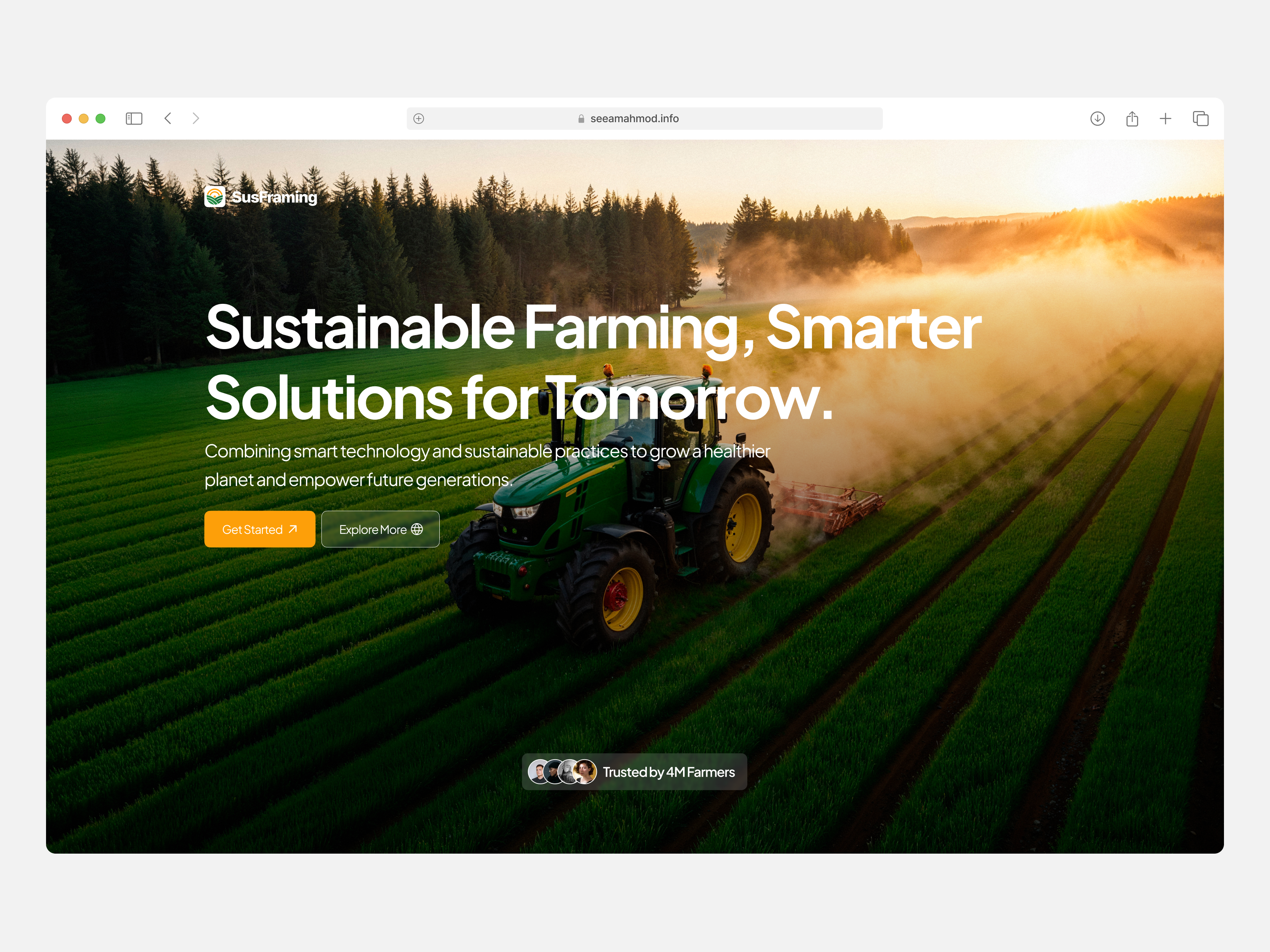 Example of Full Website UI Design