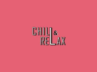 Chill n Relax branding color design graphic design logo