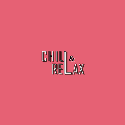 Chill n Relax branding color design graphic design logo