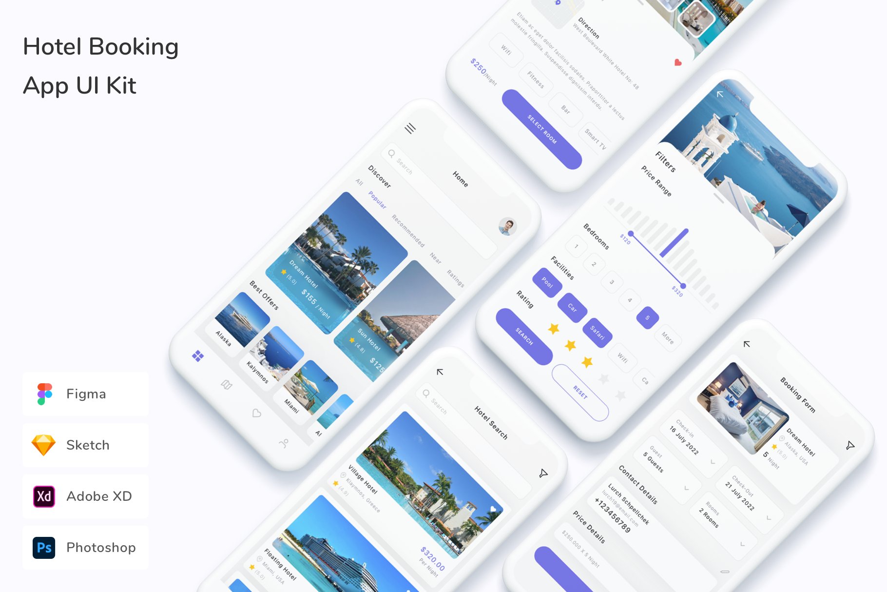 Hotel Booking App UI Kit By Betush On Dribbble