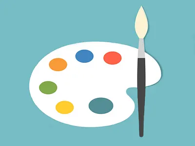 Pallete branding cartoon design graphic design logo