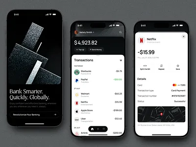 Finance Management Mobile App Design app interface design budgeting app digital banking app expense analytics expense tracking app finance dashboard design financial technology fintech design fintech interface fintech mobile design mobile app design mobile banking app mobile banking design mobile ios app online banking app personal budgeting app personal finance app personal finance management spending analytics transaction tracking
