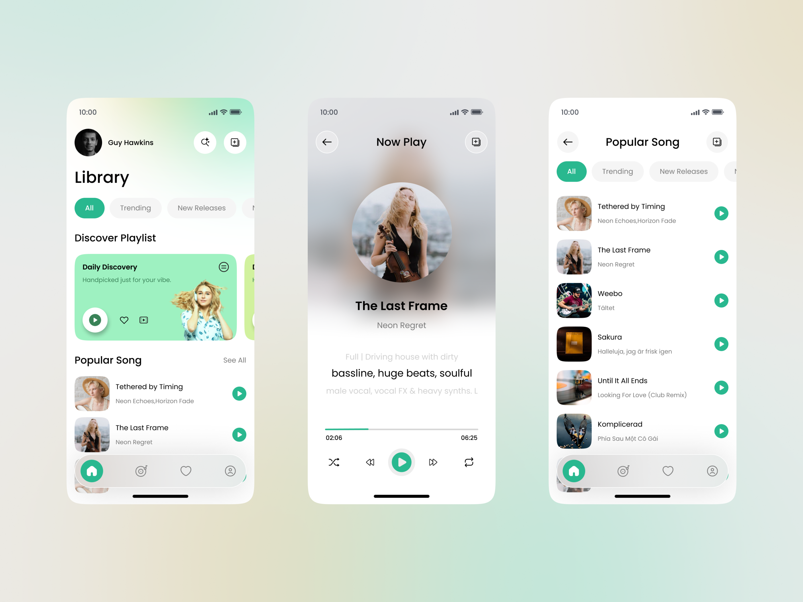 Music Mobile App appdesign figmadesign mobileui musicapp musiclovers productdesign uidesign uxdesign