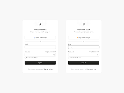 Sign in / Log in Page create account figma log in login saas saas design sign in sign up signin signup ui ui design user interface ux ux design