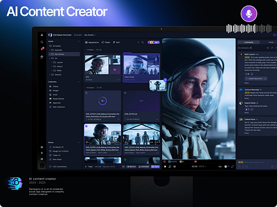 AI Content Creator ai ai content ai content creator ai create content ai social ai voice content creator create content dashboard feed page social design