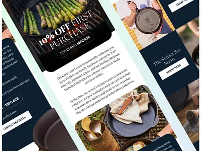 Klaviyo Email Design | Cookware Brand | Figma Design ecommerce email design email designer email marketing email template figma figma email klaviyo mailchimp