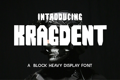 Kragdent - Block Heavy Display font crush