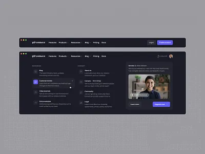 Meganav menu — Untitled UI header nav mega menu meganav nav menu web design