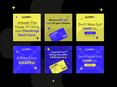 GAMR - Social Media app bank branding design digital bank gamer gamer bank gamers graphic design high performance baking illustration logo niche nymbus pixel streamers ui vector
