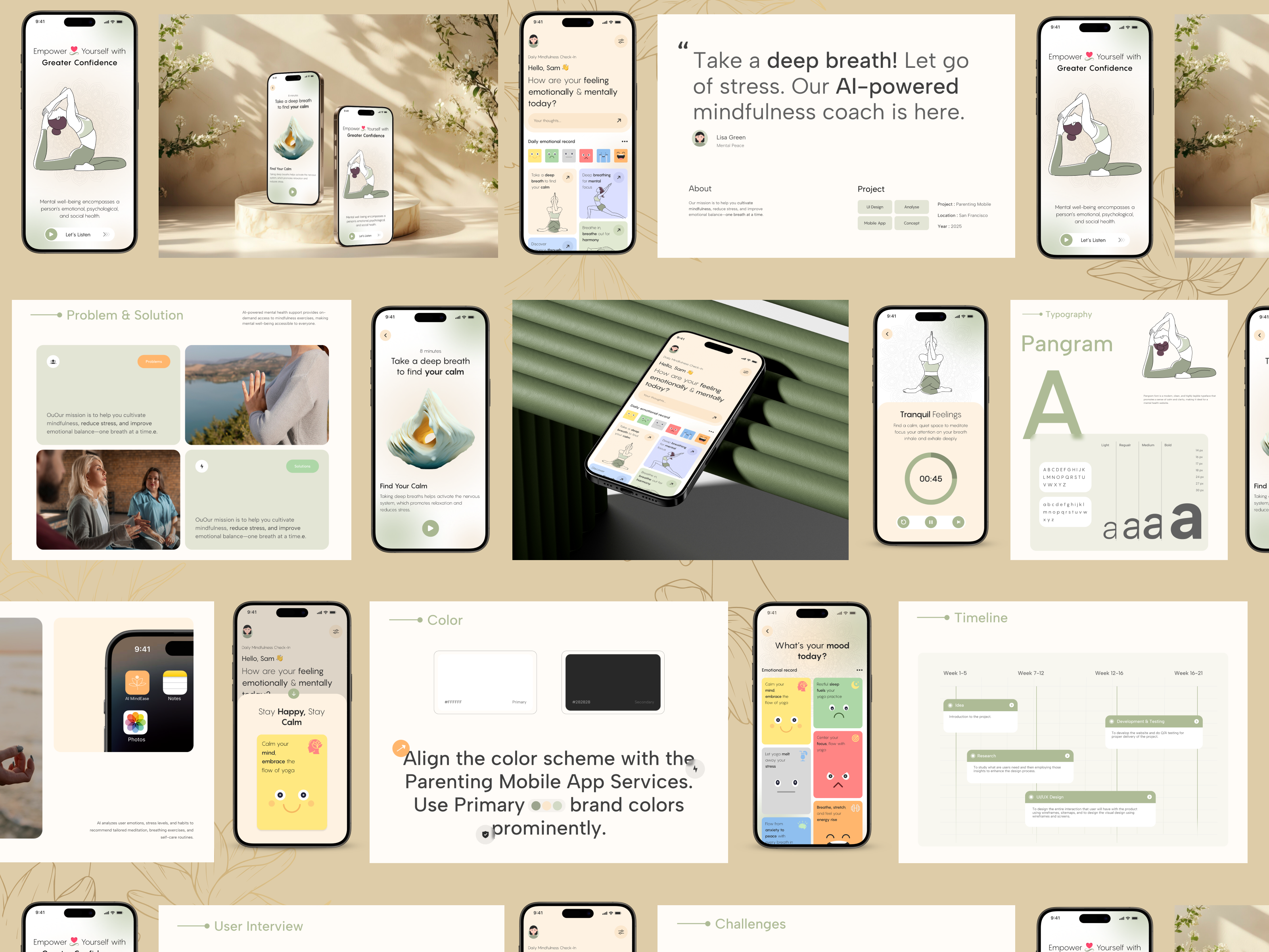 Product Design- Case Study app design appui branding case study creative agency designprocess designsystem meditationapp mindfulnessapp minimalui mobileappdesign modern typographydesign ui uiinspiration uiux design uiuxcasestudy userjourney uxresearch uxuidesign
