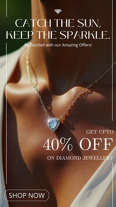 Diamond Sale Instagram story 2 branding design diamond diamond neckless diamond sale graphic design illustration instagram instagram story social media social media post typography