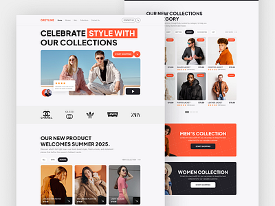 Fashion E-commerce Website Design 2025 website e commerce fashion fashion website minimal website