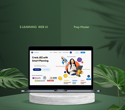 Prep Master – E-Learning banner branding clean design education exam flat graphic design green illustration illustrator learn minimal photoshop poster students ui ux vector web