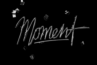 Moment calligraphy lettering letters script type typography