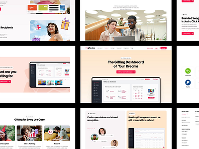 Gifted website animation bright design gift gifted illustration interaction landing landing page landing page design live website red responsive responsive website ui ux web web design website website design