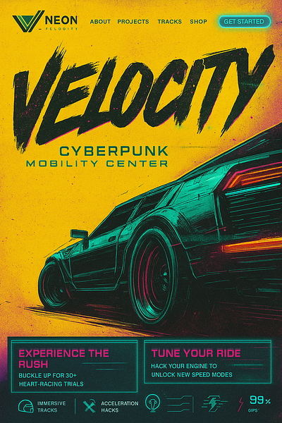 Velocity – Cyberpunk Mobility Center