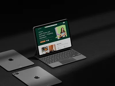 Online Course Landing Page Design course educationpage elearning homepage landingpage learing onlinecourse onlinelearning uiux webdesign