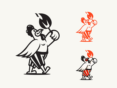 Exposed Gallus alex seciu bird logo branding character logo chicken logo fast food logo fire logo food logo fried chicken logo logo design logo designer restaurant logo rooster logo