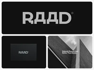 RAAD Logotype brand identity branding business card graphic design logo logo design logomark logotype visual identity wordmark