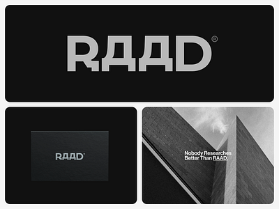 RAAD Logotype brand identity branding business card graphic design logo logo design logomark logotype visual identity wordmark