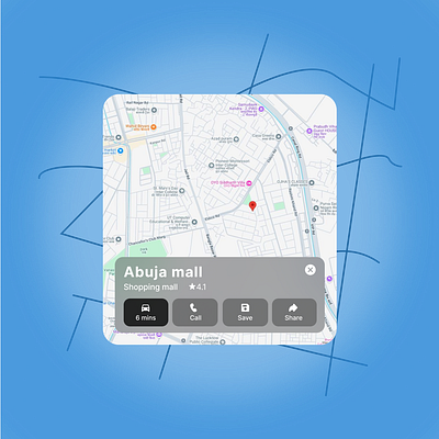 Location Card Design card design location map ui