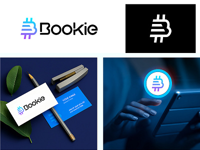Crypto Logo for Bookie b letter b logo blockchain crypto crypto logo crypto startup cryptocurrency defi fintech web3