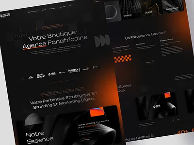 🌍 Palabres Consulting – Boutique Pan-African Agency Website agency agency design agency studio ai dailyui darkmode design homepage landing page ui uidesign ux vibrant color web design website design