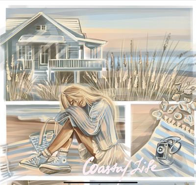 Graphic novel/comics “Coastal Life” art bitmapgraphic comics comicsartist digitalart digitalcomics digitalillustration illustration storytelling