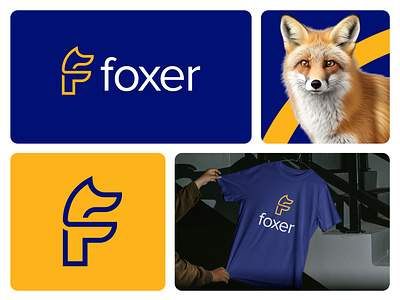 Letter F fox logo design brand identity branding clever logo f logo fox logo graphic design logo logo design minimal modern