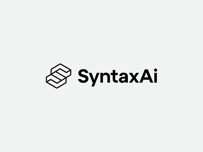 Syntax Logo Design abstract logo design ai logo brand visual identity bold logo brand visual identity branding logo s logo design saas logo brand visual identity tech logo brand visual identity web3 logo brand visual identity