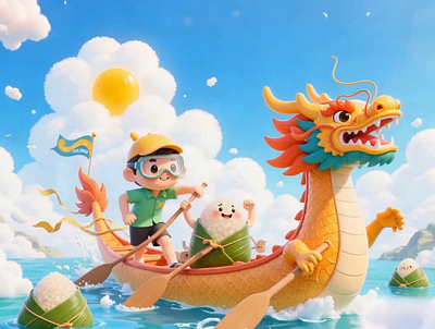 Duanwu Festival 3d animation graphic design motion graphics