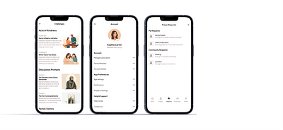 Family Hub app design typography ui ux