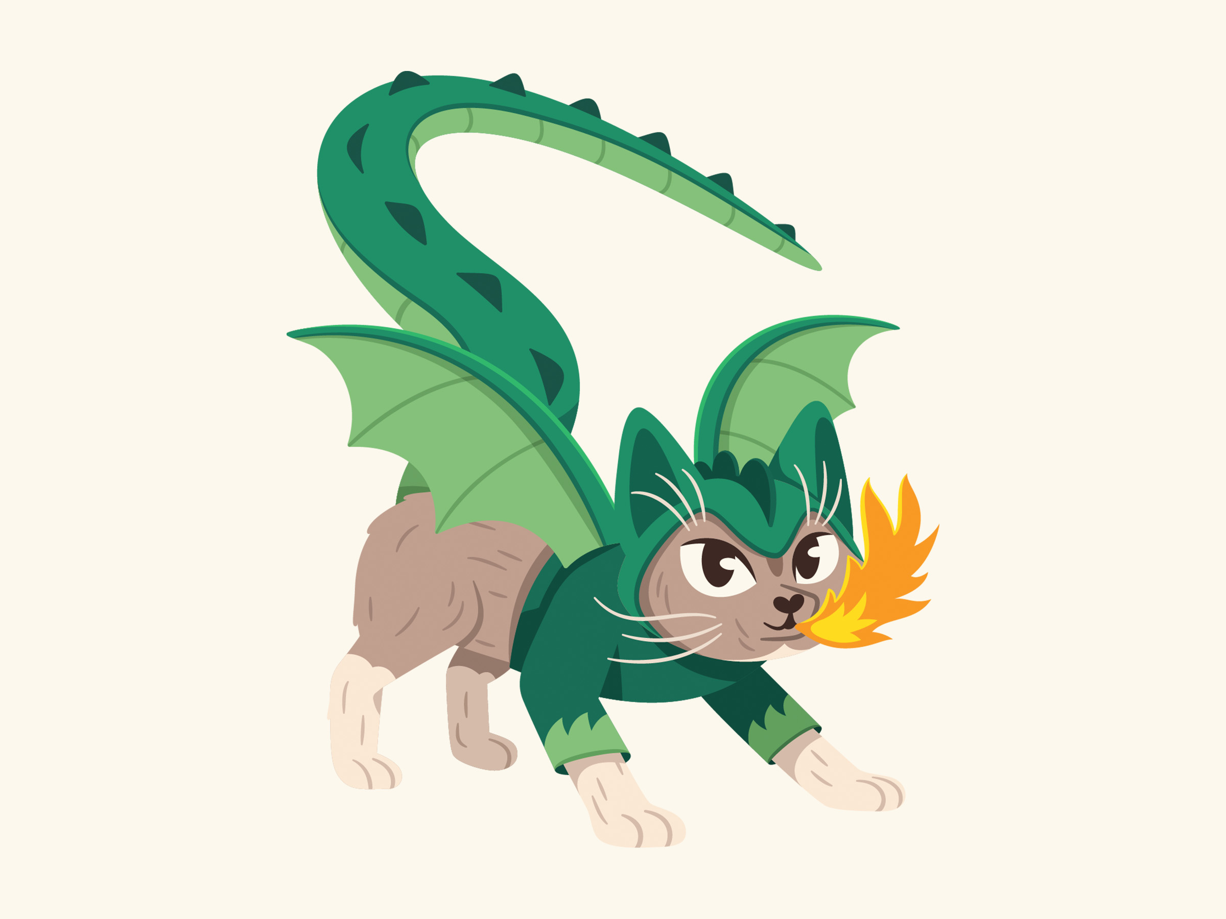 Cat-Dragon | Mascot Design art cat character dragon illustration mascot sticker vector