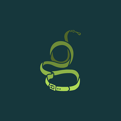 Dog lead logo illustration in shape of serif lowercase g branding design graphic design illustration logo vector