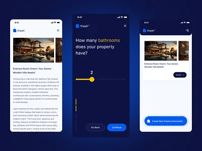 Theah - Responsive Design ai app design artificial intelligence design mobile design property property description real estate responsive responsive design seo ui ui design ux ux design web app web app design