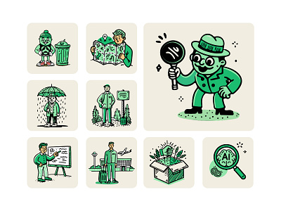 Smart Tech ai branding characters color design graphic illustration illustrations modern ui web
