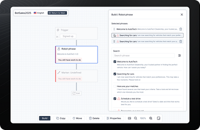 Workflow Builder b2b builder service uiux visual programming workflow
