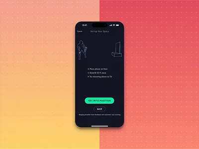 JRNY App - Motion Tracking animation fitness app gym gym ux health ios app motion tracking ui design ux design