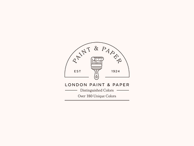 Paintbrush Logo brand design branding clever logo graphic design logo logo design logo illustration paint logo paintbrush logo vintage logo