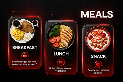 Healthy Meal Guide Illustration 3d branding graphic design motion graphics ui