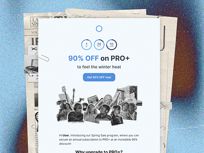 🎶 Promo Email Design — 90% OFF on PRO+ design email email design music promo ui web web design website