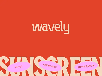 Wavely Logo bold brand bold design brand design branding dtc logo logo logo design logo type logotype playful brand product brand product branding wellness logo