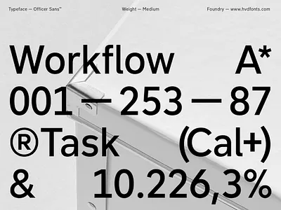 Officer Sans (Free) branding font fonts free free font freefont hvd typedesign typeface typography