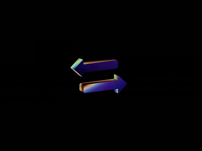 Crypto 3D Icon Animation 3d animation bitcoin crypto flat illustration glass glassy illustration illustrator iridescent material rainbow render