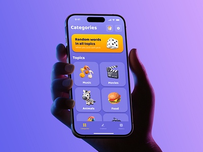 Charades! | Mobile App app design graphic design mobile ui ux