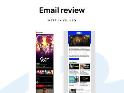 Email review Netflix vs. HBO design email email builder email campaign email design email marketing email newsletter email review email templates html email newsletter