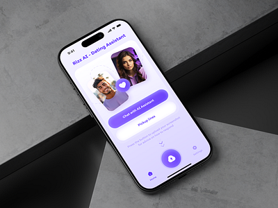 AI Dating Assistant | Mobile App app design graphic design mobile ui ux